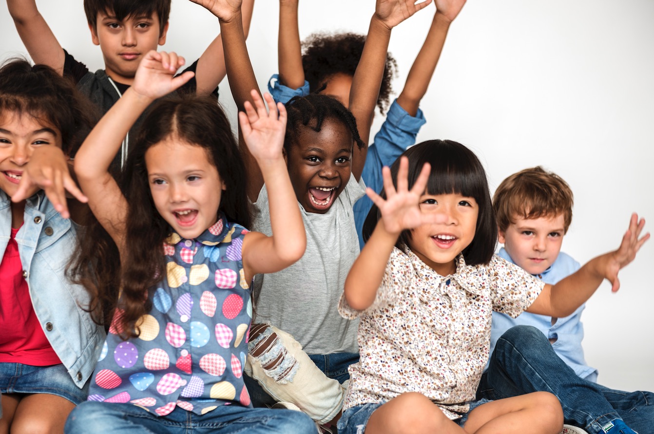 Children enjoying summer camp activities outdoors